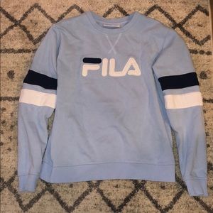 fila 90s inspired crew neck (BARELY WORN)
